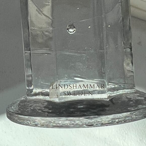 Lindshammar Sweden Candlestick Holders Set of 3 Glass - Picture 6 of 10